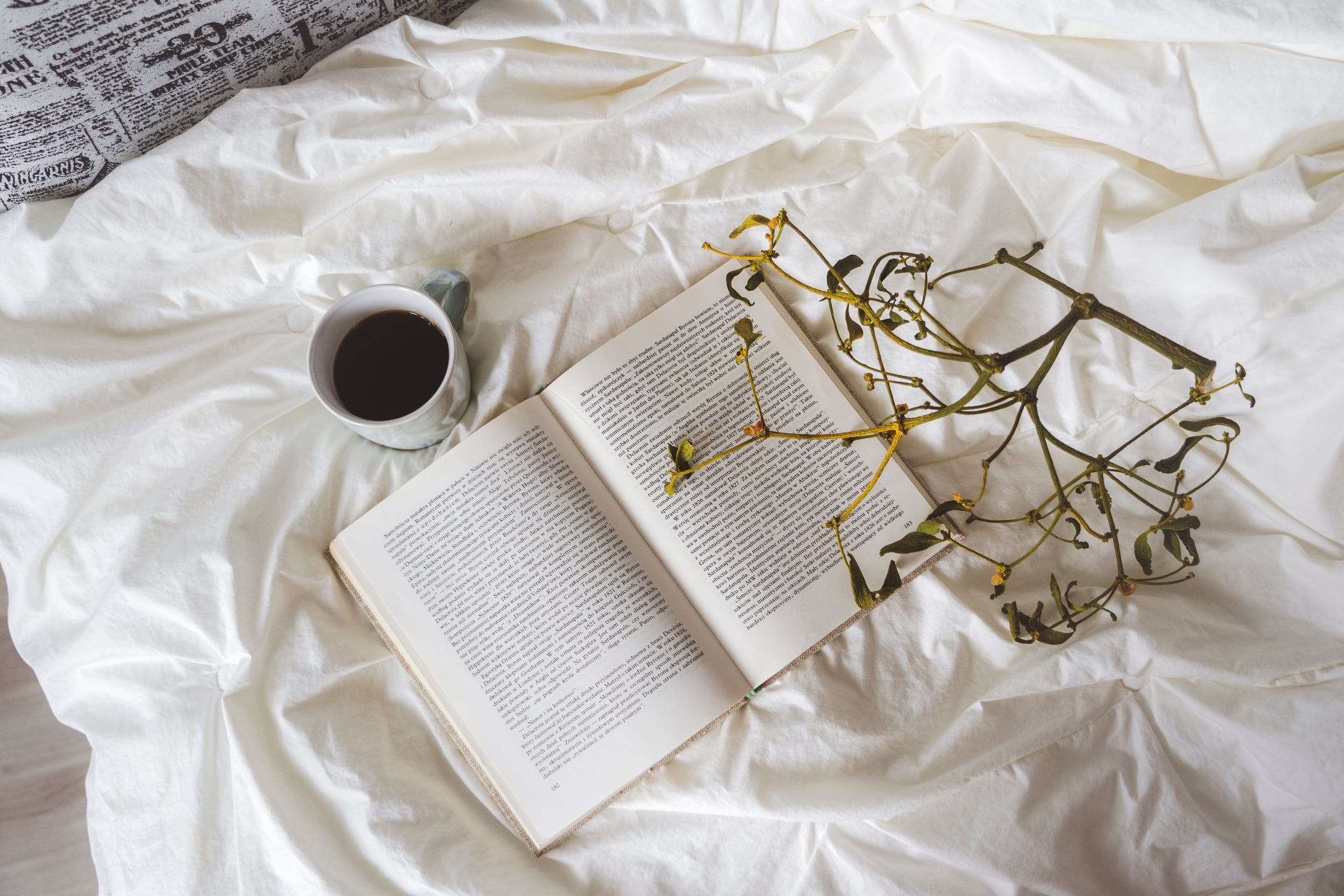 Coffee and book